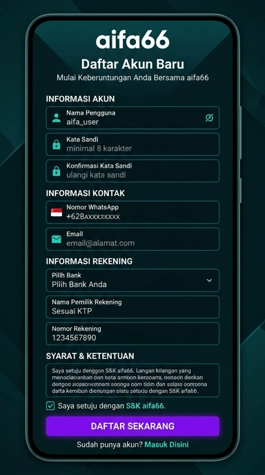 Panduan Registrasi Akun aifa66 untuk Pengguna Android