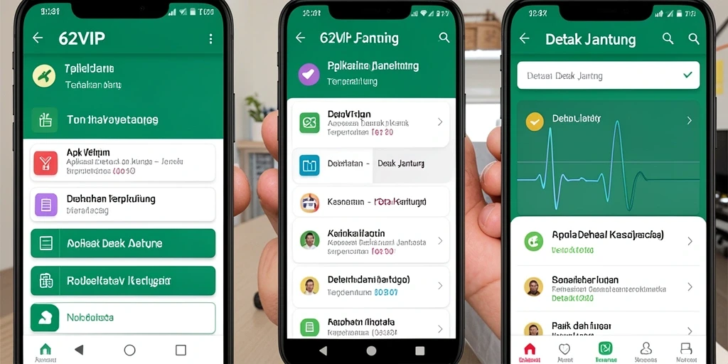 Tampilan antarmuka aplikasi 62VIP yang intuitif dan menarik.