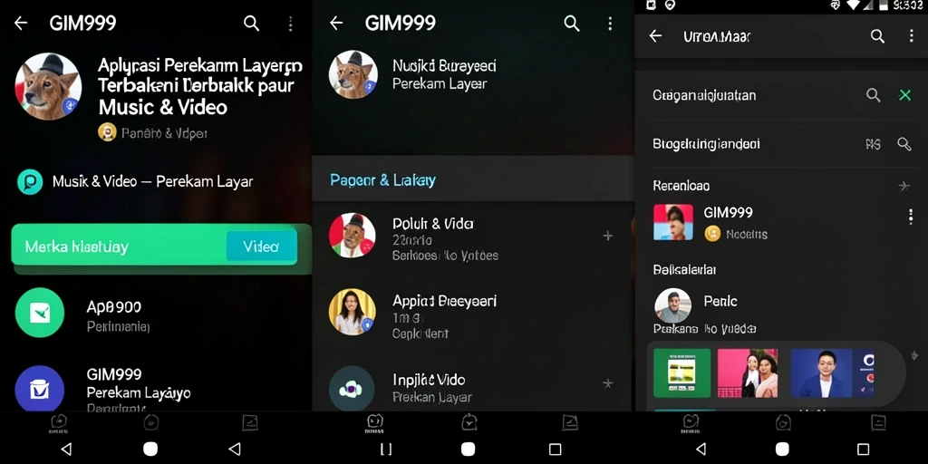 Antarmuka GIM999 yang ramah pengguna dengan fitur perekam layar.