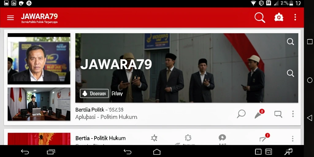 Tampilan antarmuka JAWARA79 yang rapi dan informatif