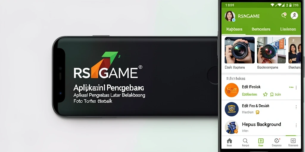 Screenshot utama RSNGAME menampilkan antarmuka penghapusan latar belakang yang sederhana.