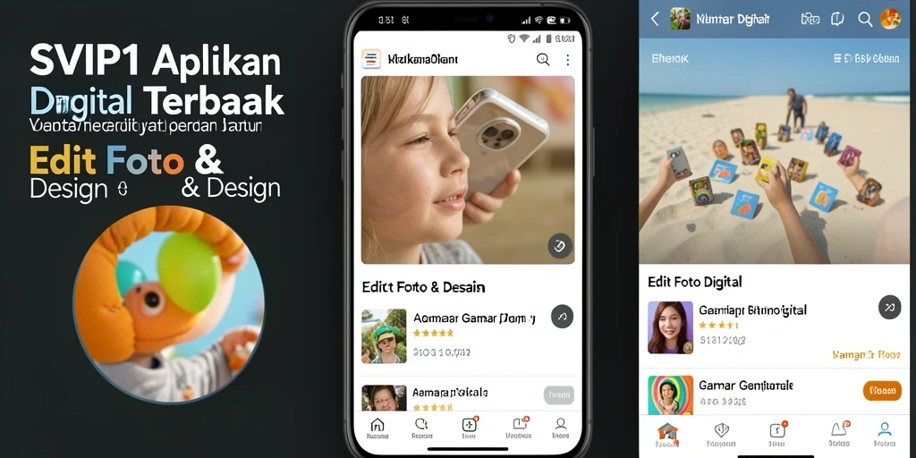 Antarmuka SVIP1 yang intuitif dan beragam fitur Gambar Digital.